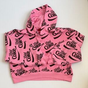 Coca-Cola cropped hoodie size large